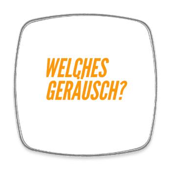 ich kann nichts hören - Viereckiger Kühlschrankmagnet - Weiß - Vorne