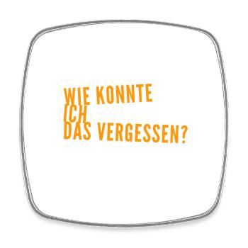 ich bin verwirrt - Viereckiger Kühlschrankmagnet - Weiß - Vorne