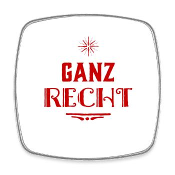 volle Zustimmung - Viereckiger Kühlschrankmagnet - Weiß - Vorne