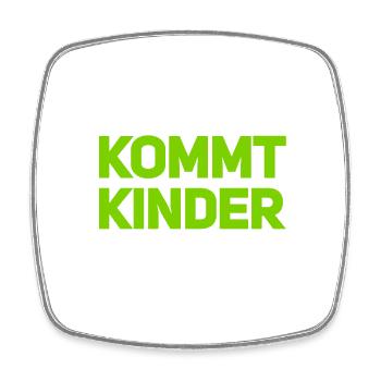 seid ihr bereit - Viereckiger Kühlschrankmagnet - Weiß - Vorne