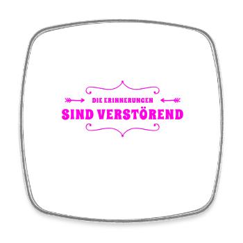 verstörende Erinnerungen - Viereckiger Kühlschrankmagnet - Weiß - Vorne