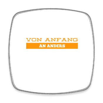 ich bin genial - Viereckiger Kühlschrankmagnet - Weiß - Vorne