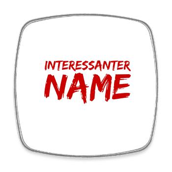Genialer Name - Viereckiger Kühlschrankmagnet - Weiß - Vorne