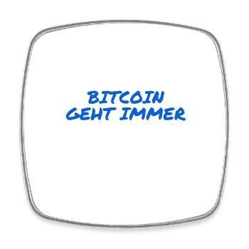 Bitcoin ist wunderbar - Viereckiger Kühlschrankmagnet - Weiß - Vorne