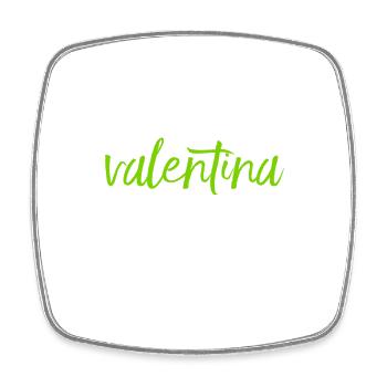 Valentinsfrau - Viereckiger Kühlschrankmagnet - Weiß - Vorne