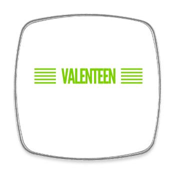 Valentine's Day always goes - Square fridge magnet - white - Front