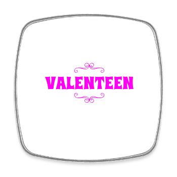 Valentine's Day is awesome - Square fridge magnet - white - Front