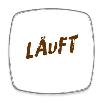 alles gut - Viereckiger Kühlschrankmagnet - Weiß - Vorne