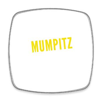 das ist Mumpitz - Viereckiger Kühlschrankmagnet - Weiß - Vorne