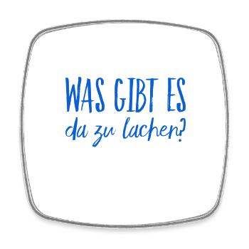 das ist nicht zum lachen - Viereckiger Kühlschrankmagnet - Weiß - Vorne