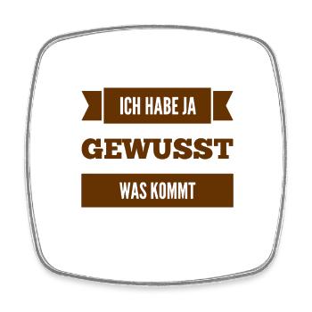 das ist keine Überraschung - Viereckiger Kühlschrankmagnet - Weiß - Vorne