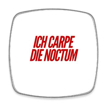 Nachtschwärmer - Viereckiger Kühlschrankmagnet - Weiß - Vorne