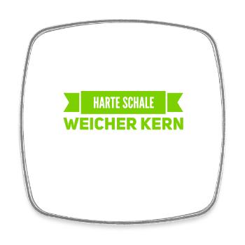 innen weich - Viereckiger Kühlschrankmagnet - Weiß - Vorne