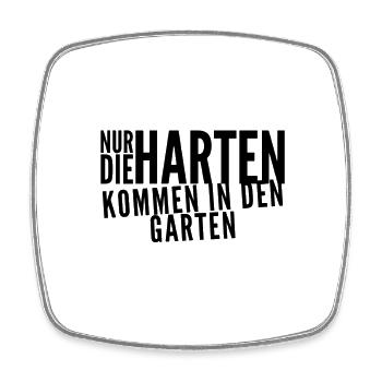 zeig mir deine Härte - Viereckiger Kühlschrankmagnet - Weiß - Vorne