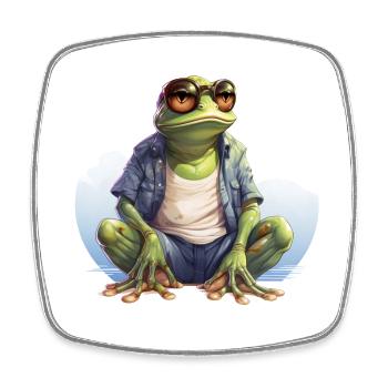 Cool Grenouille Grenouilles Drôles D’animaux - Magnet carré - blanc - Devant
