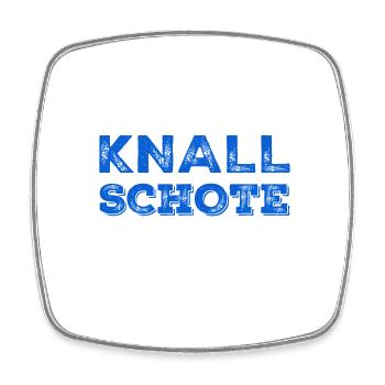 eine Knallschote - Viereckiger Kühlschrankmagnet - Weiß - Vorne