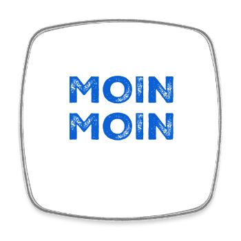 servus - Viereckiger Kühlschrankmagnet - Weiß - Vorne