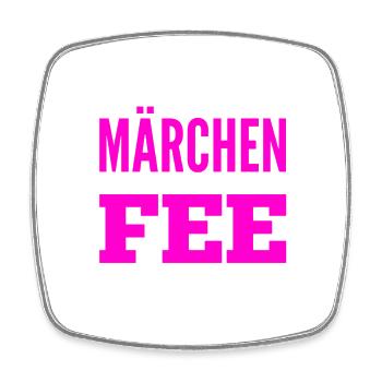 ich bin eine Fee für Märchen - Viereckiger Kühlschrankmagnet - Weiß - Vorne