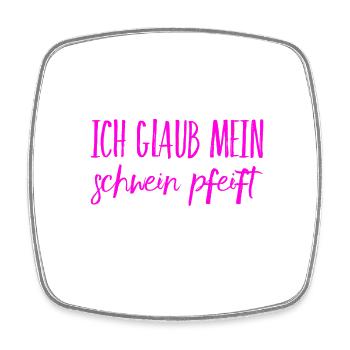 ich kann es nicht glauben - Viereckiger Kühlschrankmagnet - Weiß - Vorne