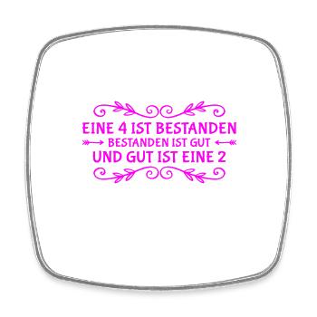 gut ist eine 2 - Viereckiger Kühlschrankmagnet - Weiß - Vorne