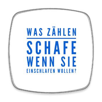 was zählen Schafe? - Viereckiger Kühlschrankmagnet - Weiß - Vorne