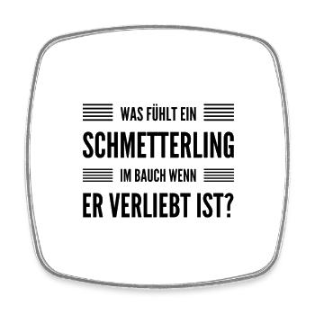 was fühlen die? - Viereckiger Kühlschrankmagnet - Weiß - Vorne