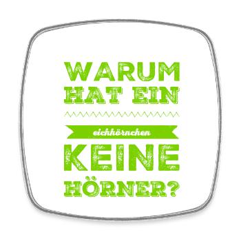 Eichhörnchen - Viereckiger Kühlschrankmagnet - Weiß - Vorne