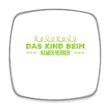 die Wahrheit geht immer - Viereckiger Kühlschrankmagnet - Weiß - Vorne