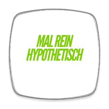 Hypothèse - Magnet carré - blanc - Devant
