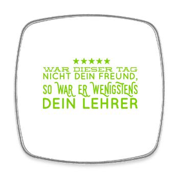 ich habe etwas gelernt - Viereckiger Kühlschrankmagnet - Weiß - Vorne