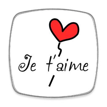 DAD. FATHER'S DAY. HAPPY FATHER'S DAY. HAPPY BIRTHDAY. - Square fridge magnet - white - Front