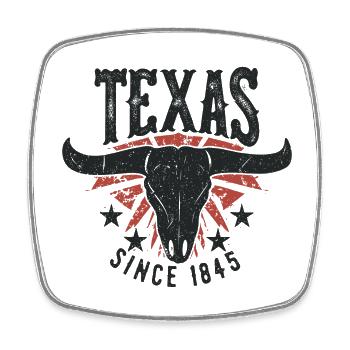 Texas, United States Since 1845 USA America - Square fridge magnet - white - Front