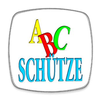 ABC Sagittarius - Students - School Beginners - Boys - Square fridge magnet - white - Front