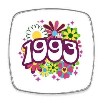 Fête Anniversaire Femme 1993 30 Ans Anniversaire - Magnet carré - blanc - Devant