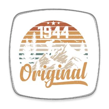 Original 1944 Retro 1944 Jahrgang 1944 Geburtstag - Viereckiger Kühlschrankmagnet - Weiß - Vorne