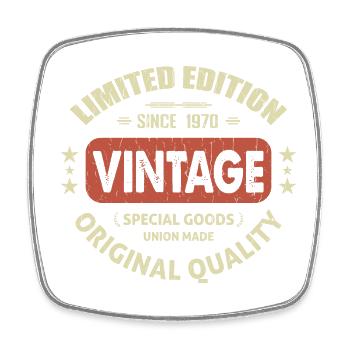 Vintage 1970 Cadeau D'anniversaire 1970 Retro 1970 - Magnet carré - blanc - Devant