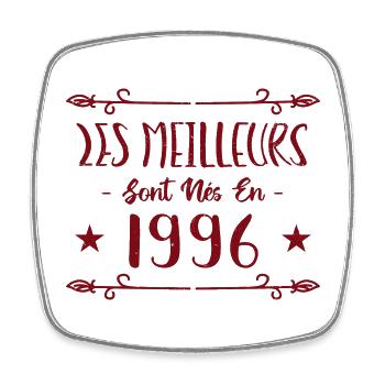 Les meilleurs sont nés en 1996 - Magnet carré - blanc - Devant