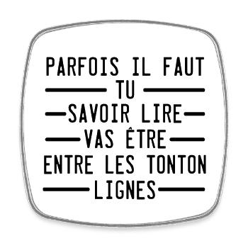 tu vas etre tonton anonce grossesse originale - Magnet carré - blanc - Devant