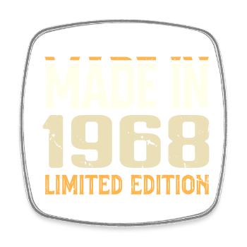 Cadeau Anniversaire 1968 Génial Depuis 1968 Retro - Magnet carré - blanc - Devant