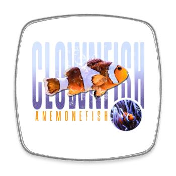 Clownfish Anemonefish - Square fridge magnet - white - Front
