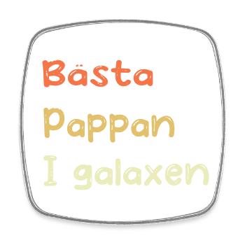 Bester Vater in der Galaxie - Viereckiger Kühlschrankmagnet - Weiß - Vorne