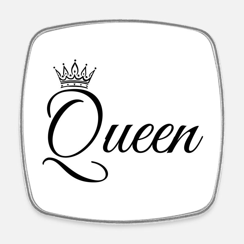 QUEEN! Personalisierbar - Viereckiger Kühlschrankmagnet - Weiß