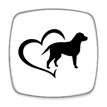 Labrador Chien Race De Chien Propriétaire De Chien Cadeau - Magnet carré - blanc - Devant