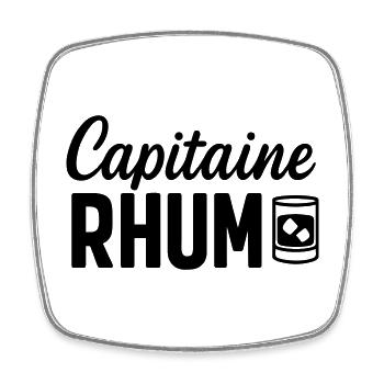Capitaine des Mers – Style Pirate Vintage - Magnet carré - blanc - Devant