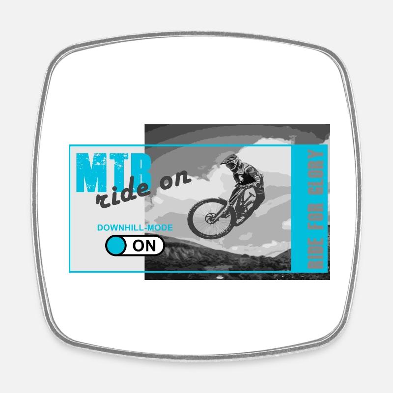 VTT - Magnet carré - blanc