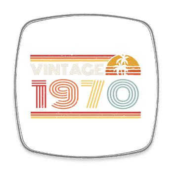 1970 Limited Edition Geburtstag Outfit 1970 vintag - Viereckiger Kühlschrankmagnet - Weiß - Vorne