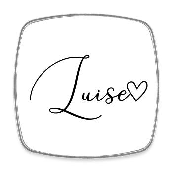 Luise Surname First Name Girl - Square fridge magnet - white - Front