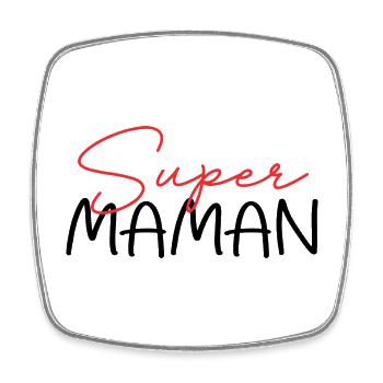 Je suis Une Super Maman | Fête Des Mères - Magnet carré - blanc - Devant