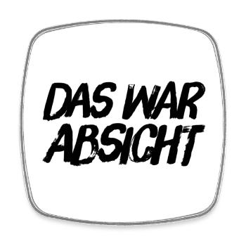 alles vorsätzlich - Viereckiger Kühlschrankmagnet - Weiß - Vorne