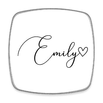 Emily Name First Name Girl - Square fridge magnet - white - Front